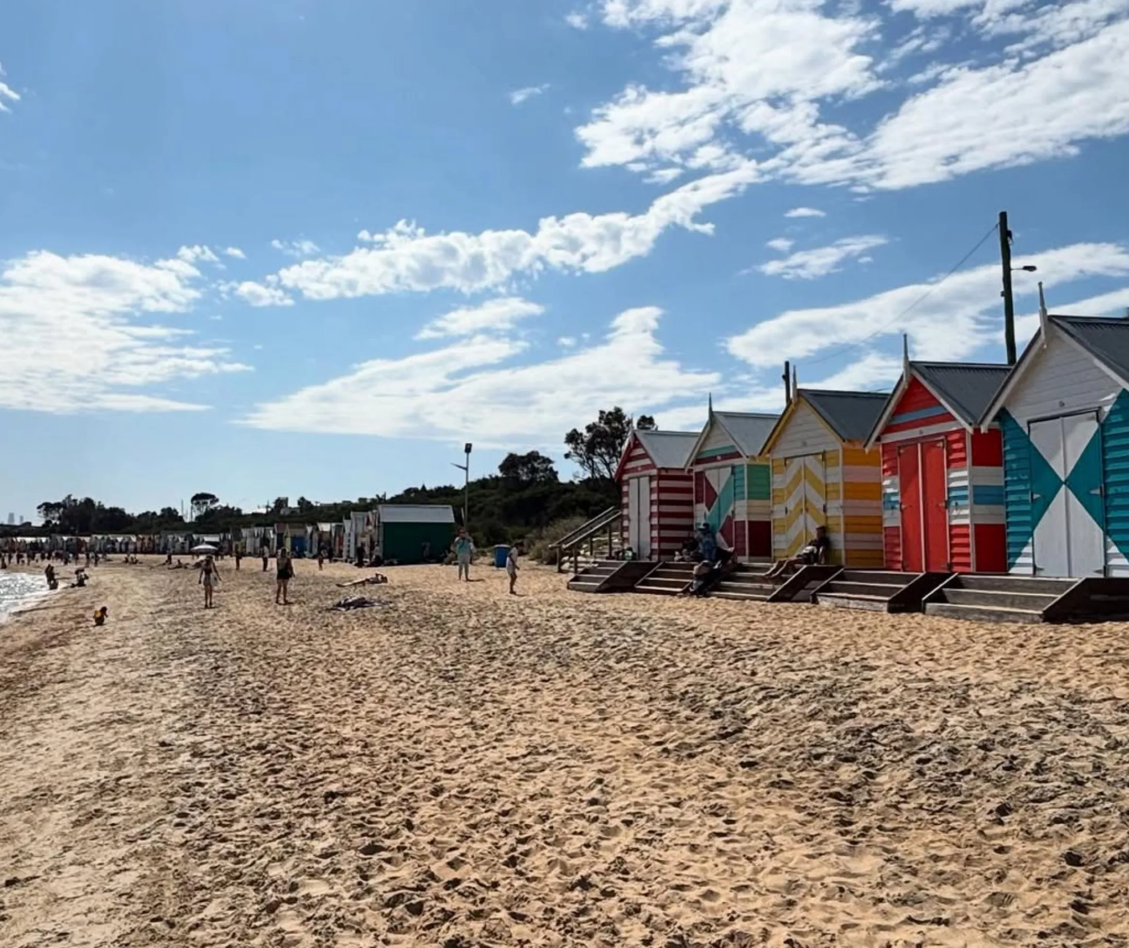 Brighton quiet beach Melbourne